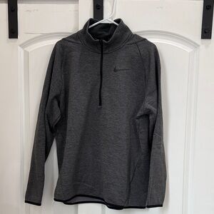 Nike Dark Dri-Fit Gray Quarter-Zip Top